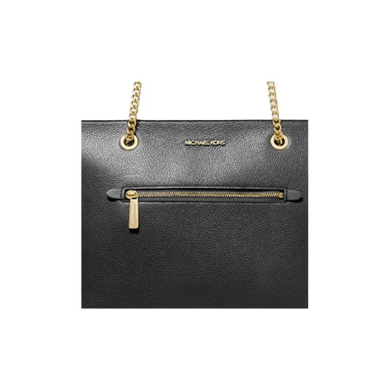 MICHAEL KORS Jet Set Leather Tote Bag, Shopping Bag, Handbag, Shoulder Bag Women's Black-2