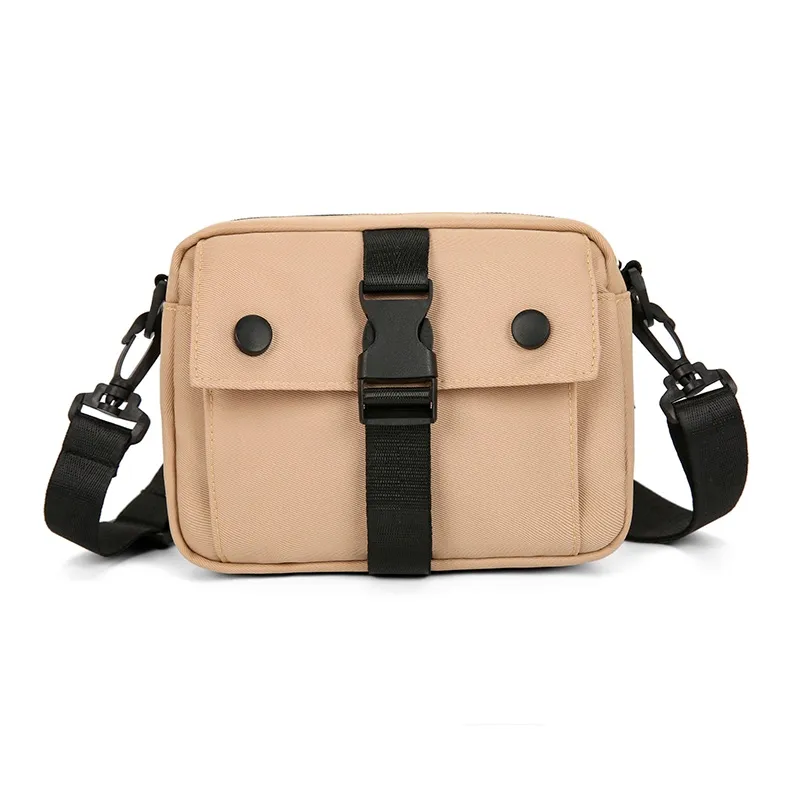 Tong Tong Rabbit Nylon Crossbody Bag Unisex Black/White/Khaki-10