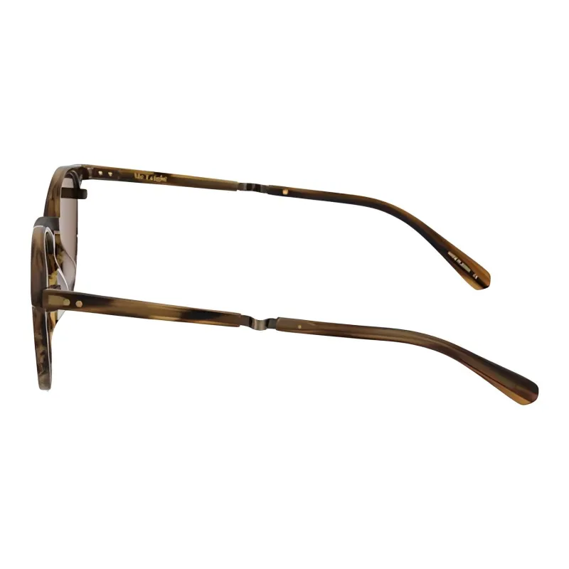 GARRETT LEIGHT Tortoiseshell Round Frame Sunglasses-2