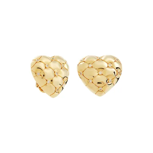 LES NEREIDES Gold Plated Clip On Earrings Women's Gold