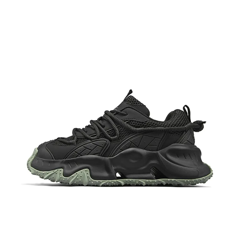 TCELLARS Cushioning Abrasion Resistant Lightweight Height Increasing Mat Low Top Chunky Sneakers Unisex-7