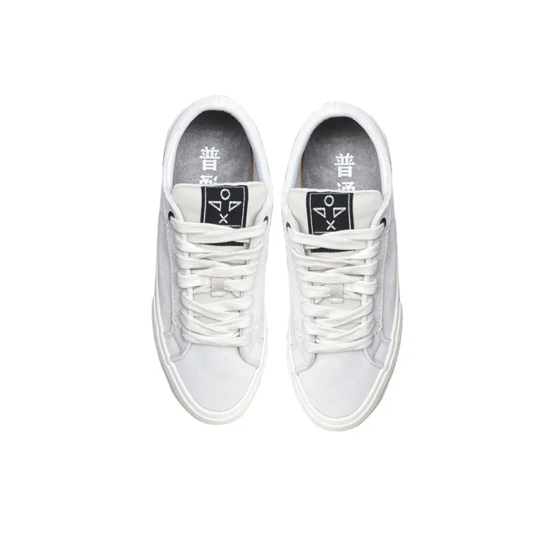 X JIMSUN Coverage Cushioning Quick Dry Low Top Skateboard Shoes Unisex White-1
