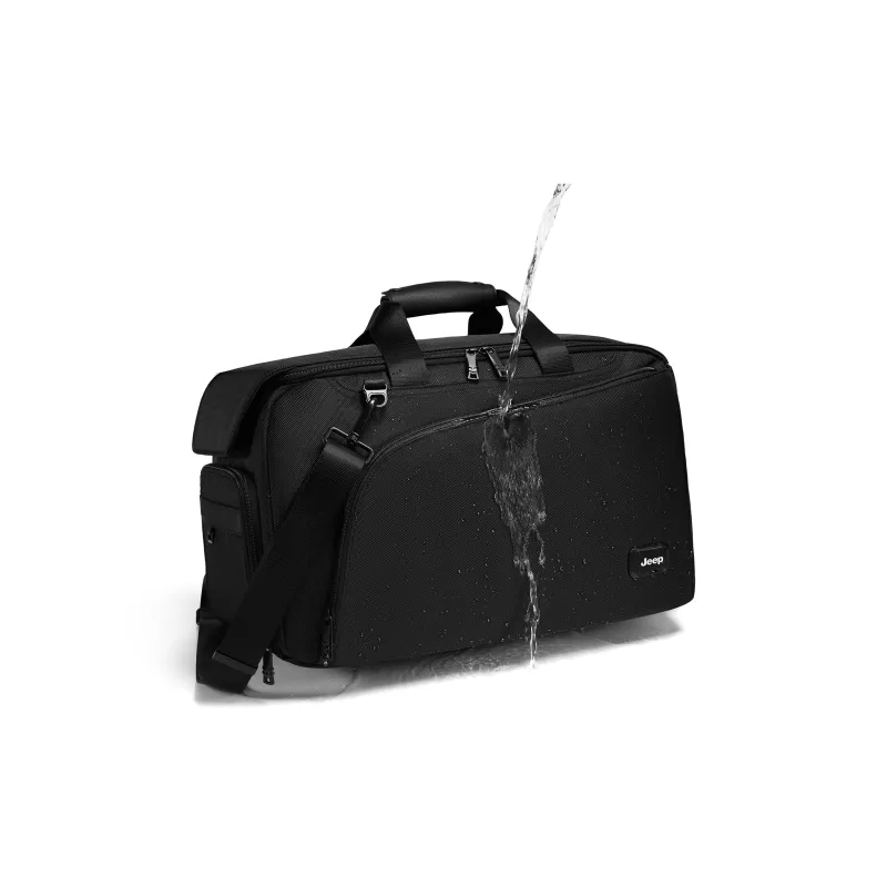 Jeep Microfiber Travel Bag 31L Men's Black-6