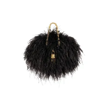 GIVENCHY Kenny Cow Leather Shoulder Bag Crossbody Bag Handbag Mini Women's Black