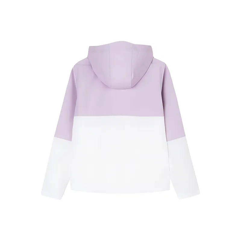 Anta Jackets Coats Women's Papyrus White/Wisteria Purple-1