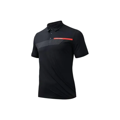 Anta Variety Training Collection Polo Shirt Men's Basic Black