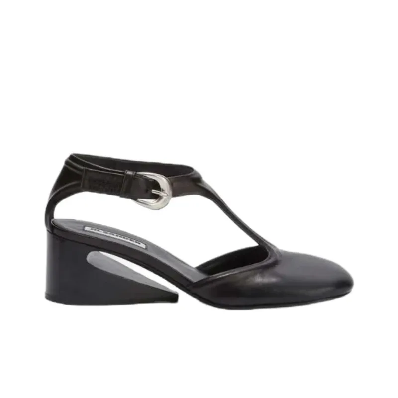 JIL SANDER Irregular Heel High Heels Women's Black-1