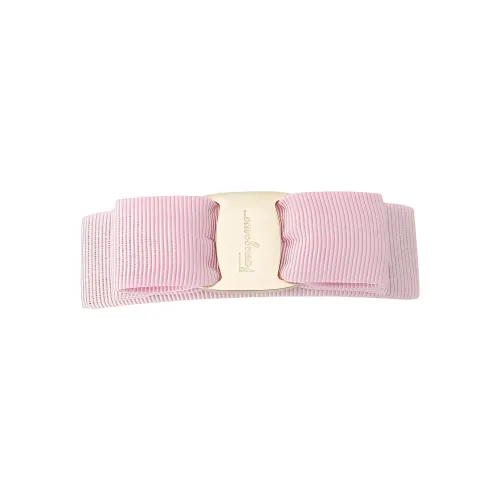 FERRAGAMO Cotton Hair Clips Women's Pink