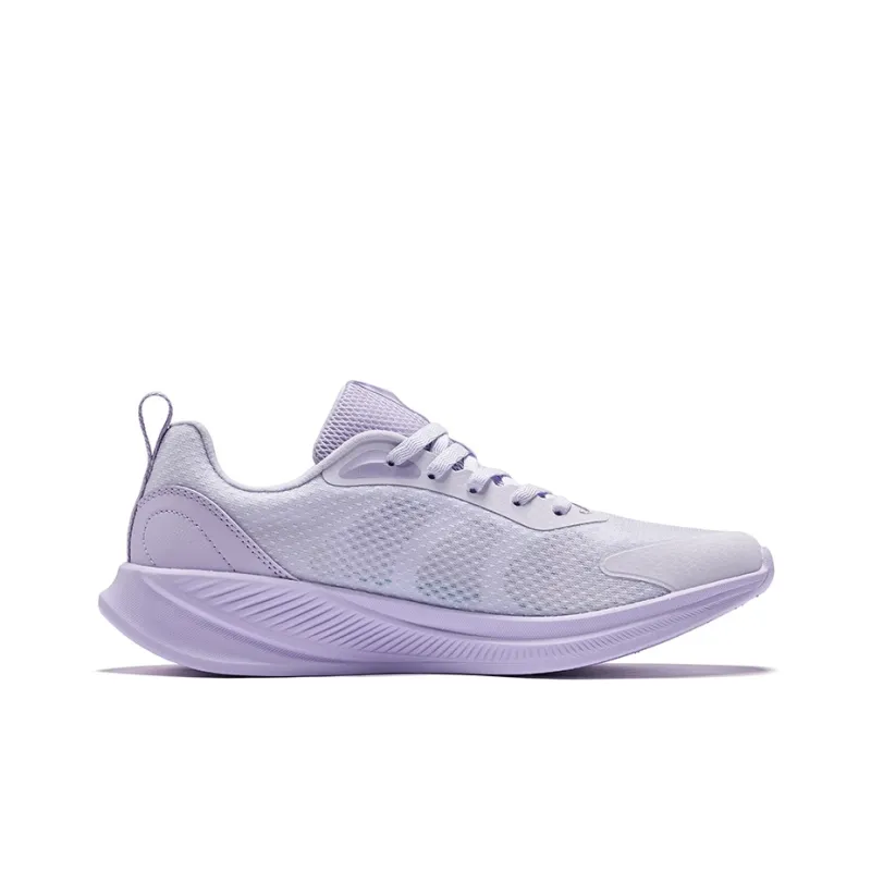 Erke Cushioning Breathable Low Top City Commute Running Shoes Women's Tranquil Purple Aromatherapy-1