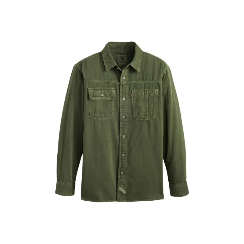 Levis Shirts Men Green-0