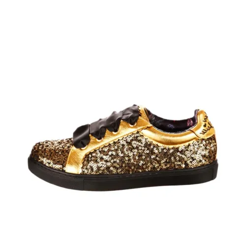 IRREGULAR CHOICE Wasabi Wanderer Low Top Skateboard Shoes Unisex Gold