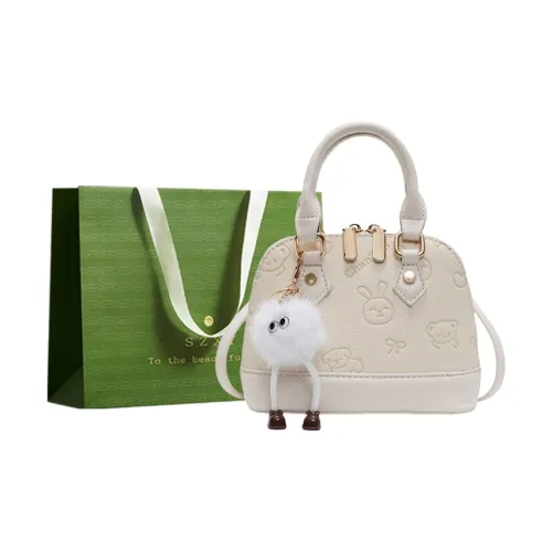 Three Ducklings PU Handbag Women's Ecru/White & Brown/Ecru/Black