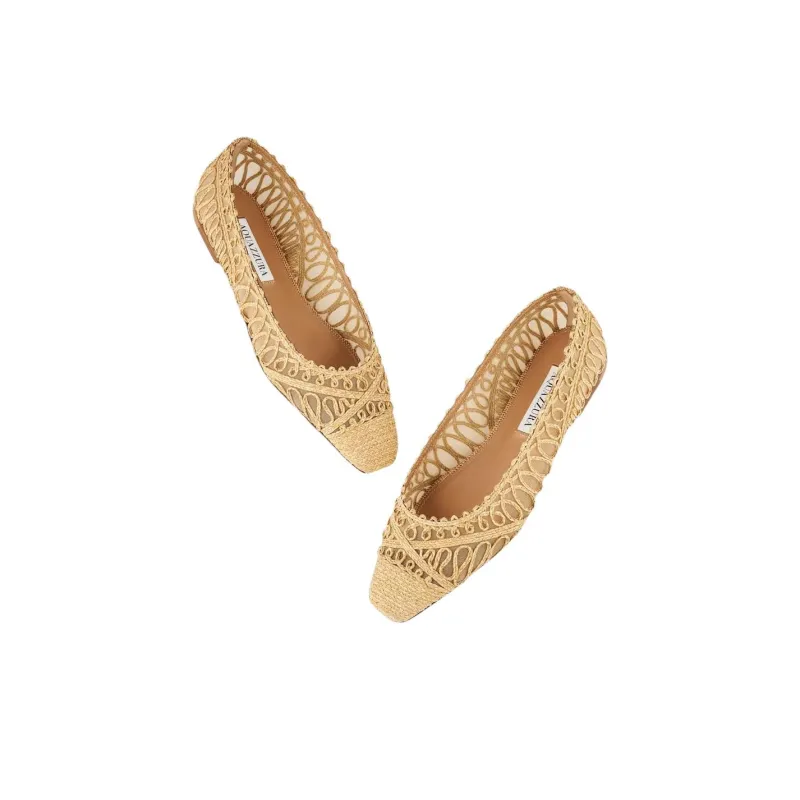 AQUAZZURA Kahlo Casual Single Shoes Women's Beige-4
