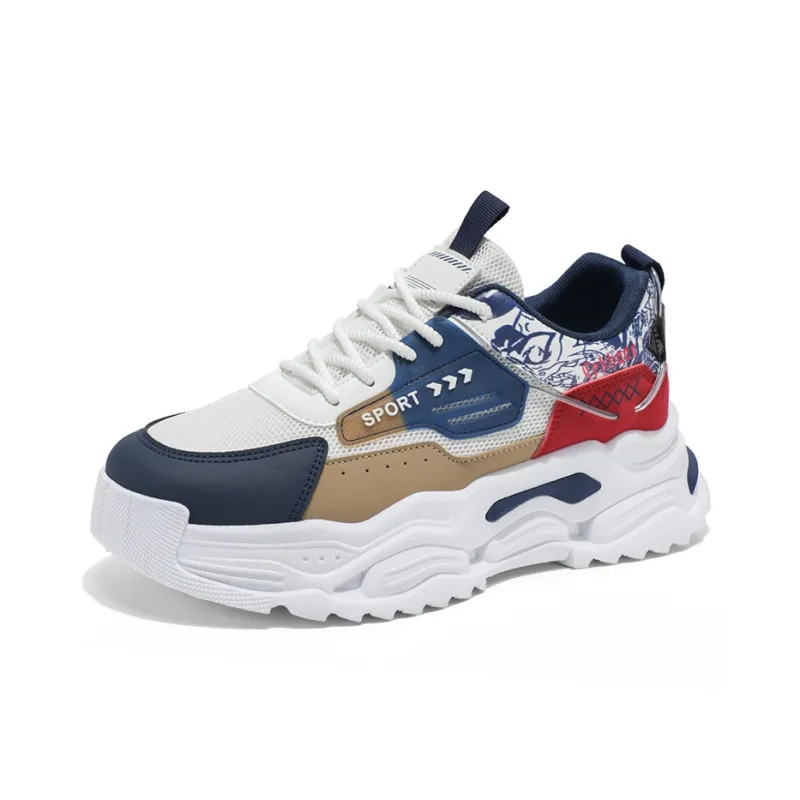 Vxv Shock Absorbers Slip Resistant Breathable Low Top Chunky Sneakers Men's-10