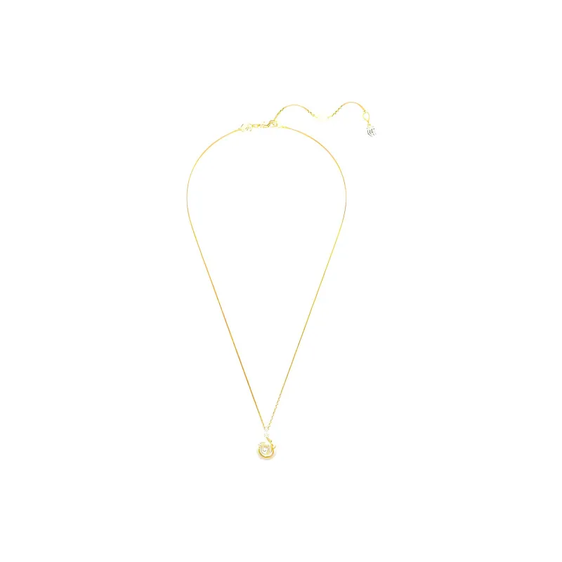 Swarovski Faux Crystal Necklaces Women's Gold-1