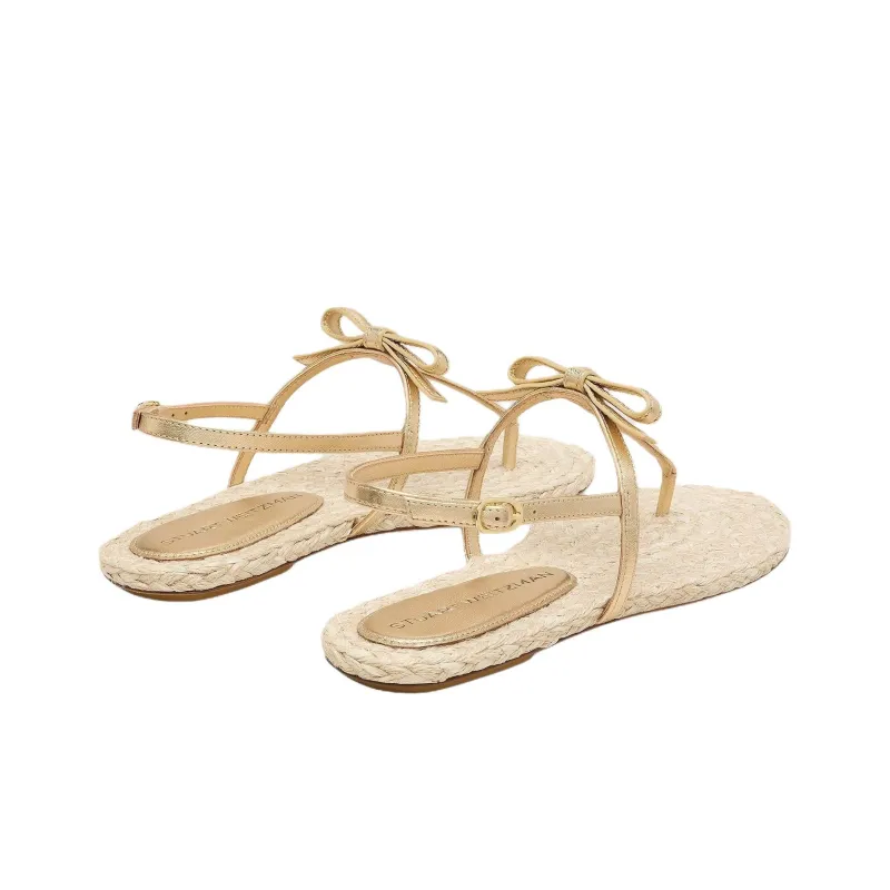 Stuart Weitzman/SW Felicity One Strap Sandals Women's Gold-2