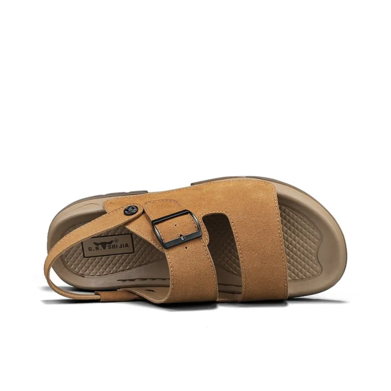 G.N.SHIJIA Rubber Sole Quick Dry Slip Resistant Abrasion Resistant Odor Resistant Slide Slippers Men's-4
