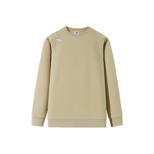 Anta Variety Training Collection Sweatshirt Men's Plain Khaki