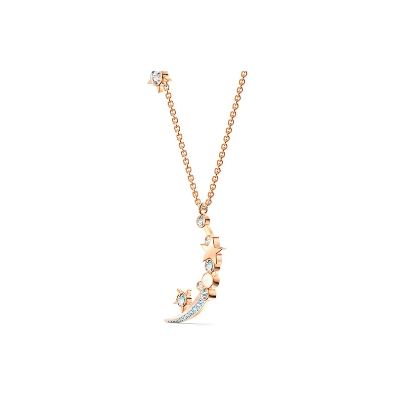 Swarovski STARRY NIGHT Artificial Crystal Necklaces Women's Silver White/Rose Gold-1