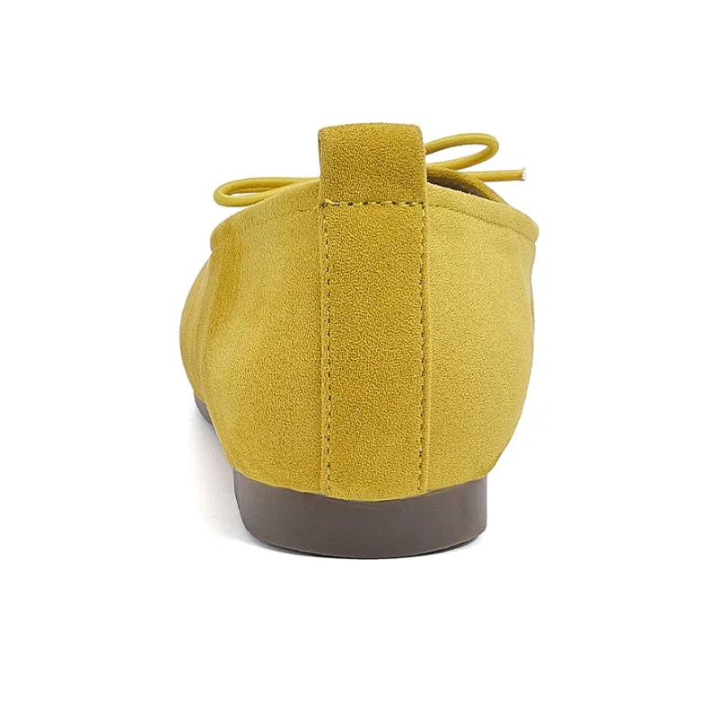 La Chapelle Casual Single Shoes Women's Yellow-4