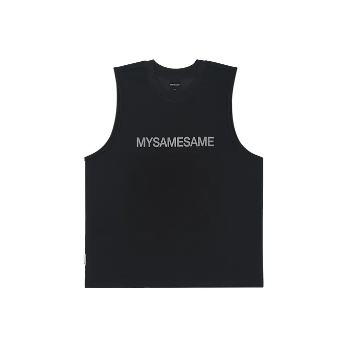 MYSAMESAME Tank Top Unisex Black In Stock-4