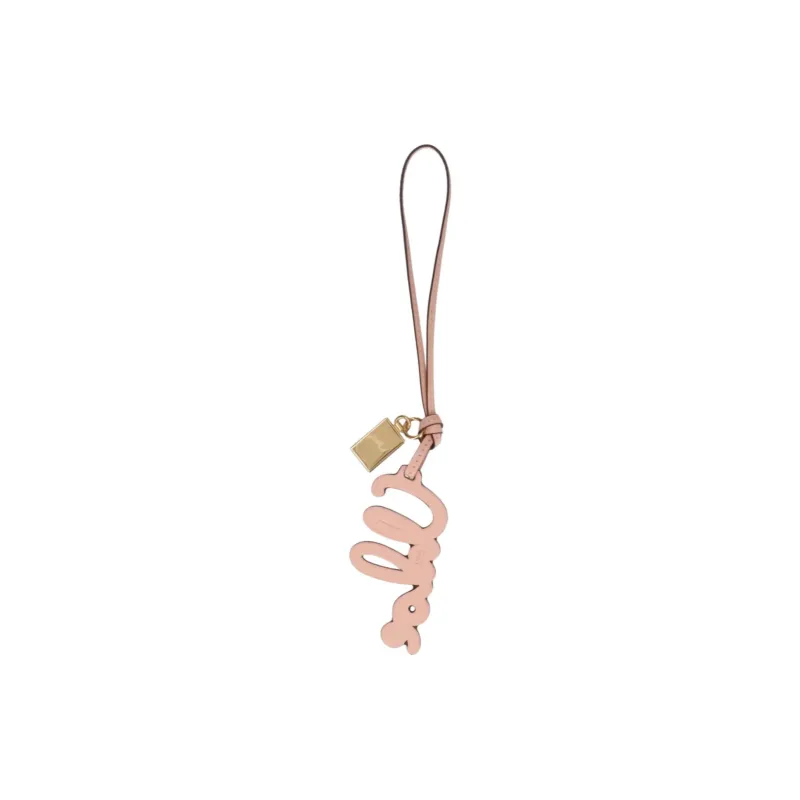 Chloe Calfskin Keychains Women's Pink-1