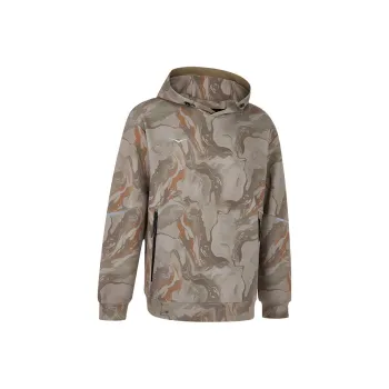 HOKA ONE ONE AW24 KNIT HOODIE CHN Sweatshirt Men's Jasper Olive Green Print