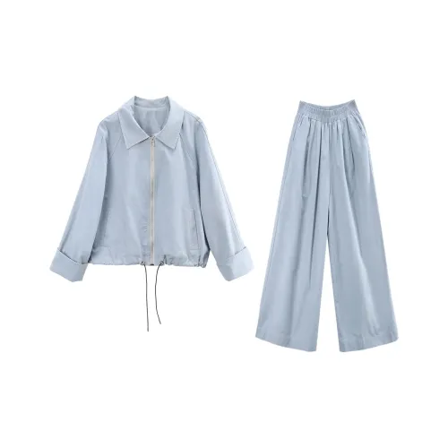 A Paradise For Awakening Casual Suit Women's Blue