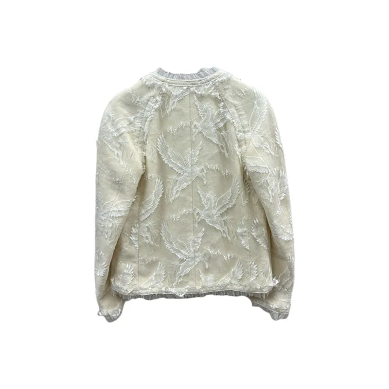 CHANEL 20K Fall Winter Equestrian Collection Jackets & Coats Women's White-1