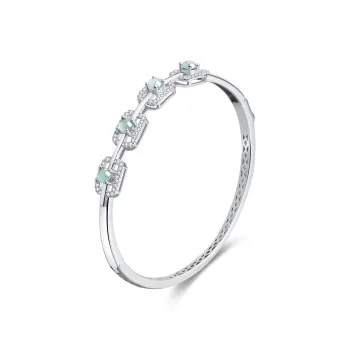 Lao Feng Xiang Glutinous Jade Bangles Women's