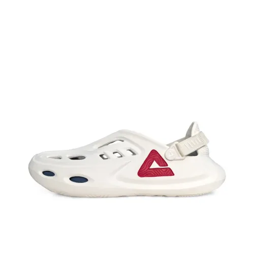 PEAK Pole Hole Shoes Clogs Men's White Basketball