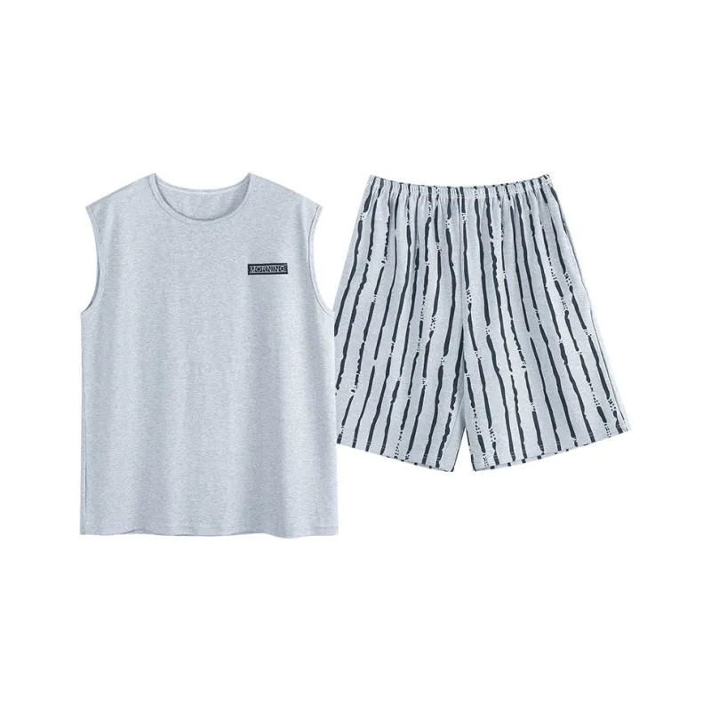 BONAS Pajama Set Men's Light Gray-0