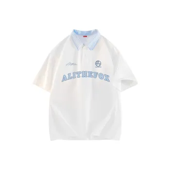 ALI THE FOX Polo Shirt Unisex White
