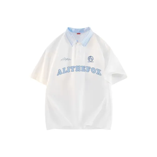 ALI THE FOX Polo Shirt Unisex White