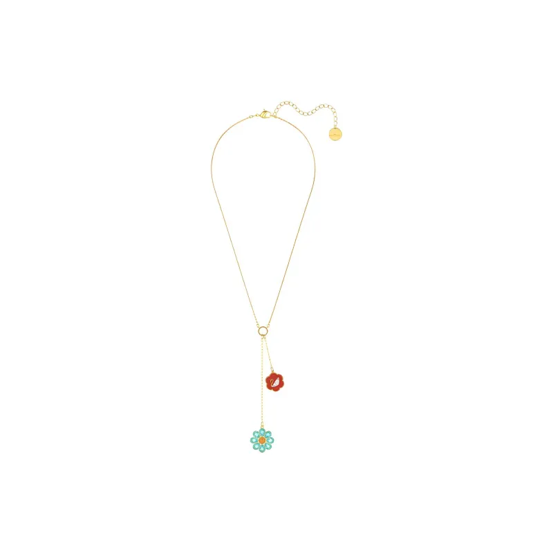 Swarovski Flower Of Fortune Gold Plated Necklaces Women's-2