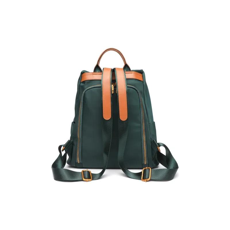 GELANNI Synthetic Leather With Cow Leather Backpack Regular Unisex Multicolor-4