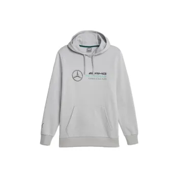 PUMA Mercedes-AMG PETRONAS Men's Motorsport Hoodie Sweatshirt Men's Gray