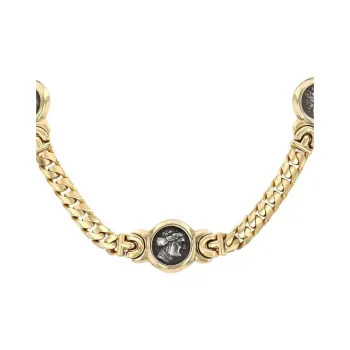 BVLGARI 18K Yellow Gold Monete Necklace