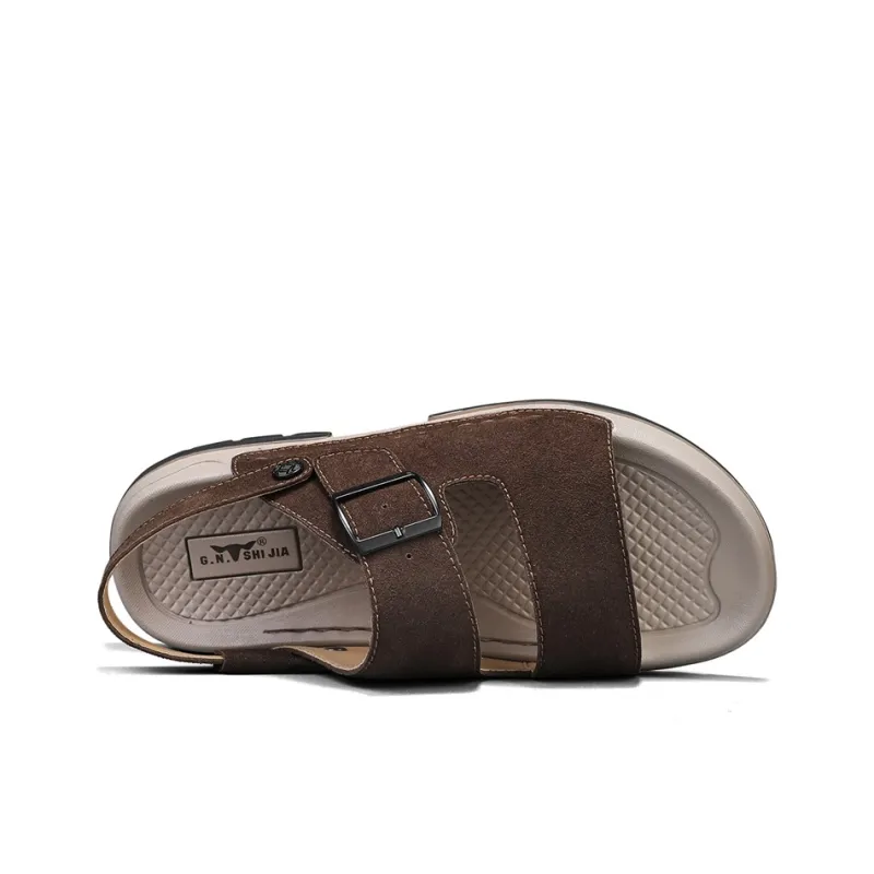 G.N.SHIJIA Rubber Sole Quick Dry Slip Resistant Abrasion Resistant Odor Resistant Slide Slippers Men's-10