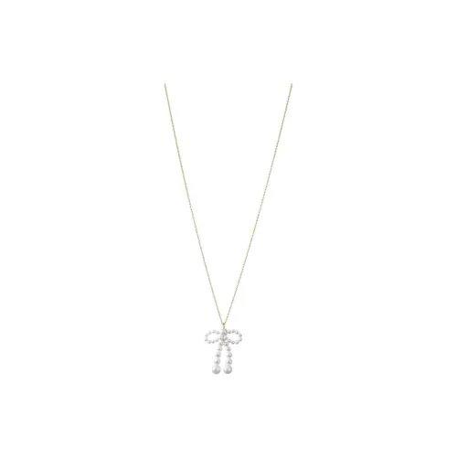 Sophie Bille Brahe 14K Yellow Gold Bow Simple Pendant Necklace
