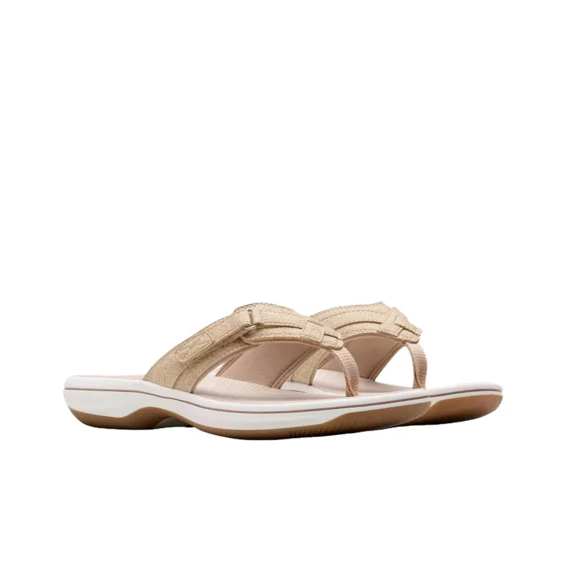 Clarks Quiet Abrasion Resistant Flip Flops Women's Sand-2