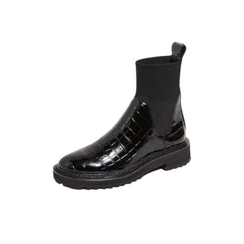 Loeffler Randall Bridget Short Chelsea Boots Women's Black