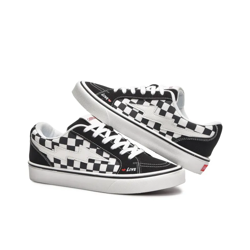 CHERRY&KALIKA Wear resistant, Lightweight, Breathable, And Non slip. Low Top Skateboard Shoes Men's Black-2