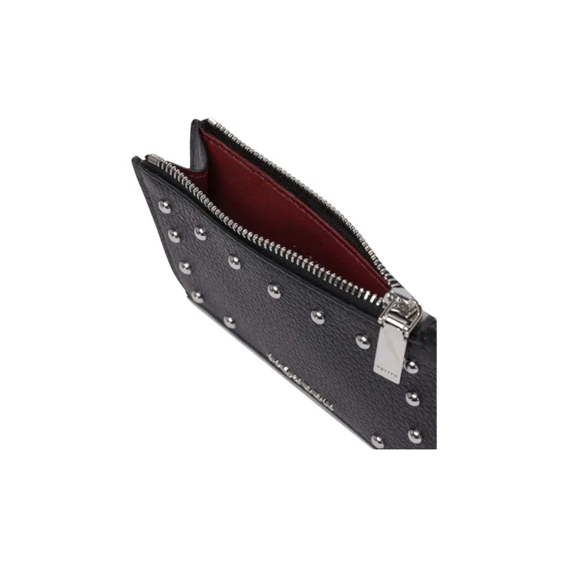 Alexander McQueen Leather Wallet Women's Black-3