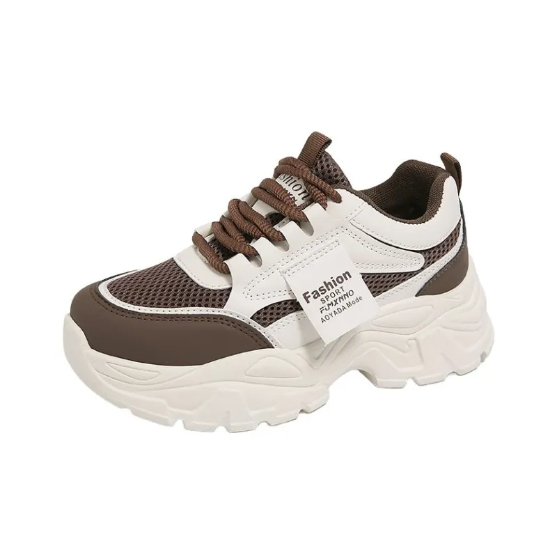 Puppytown Slip Resistant, Abrasion Resistant, Breathable Low Top Chunky Sneakers Women's-6