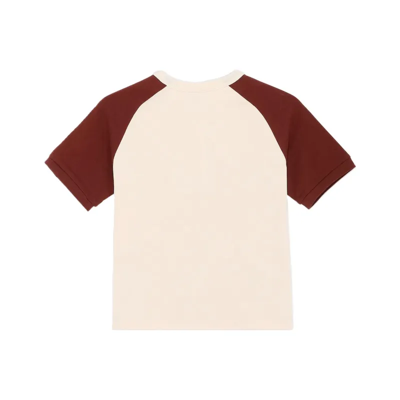 PUMA ESS + Raglan Sleeve T Shirt Women's Ecru-1