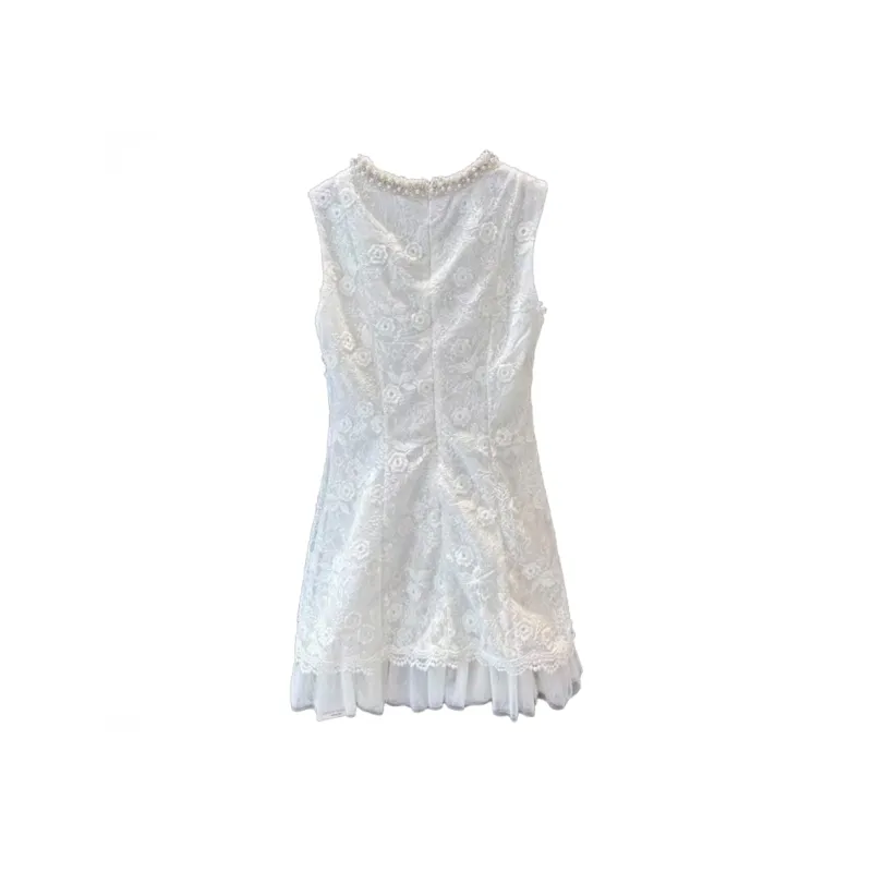 MISSHONEY MH Sleeveless Dress Women's White-1