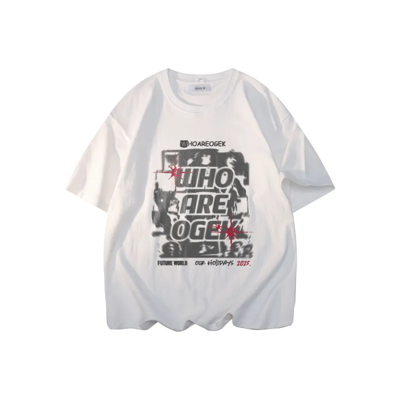 OGEK T Shirt Unisex White Comes With Random Print Top-10
