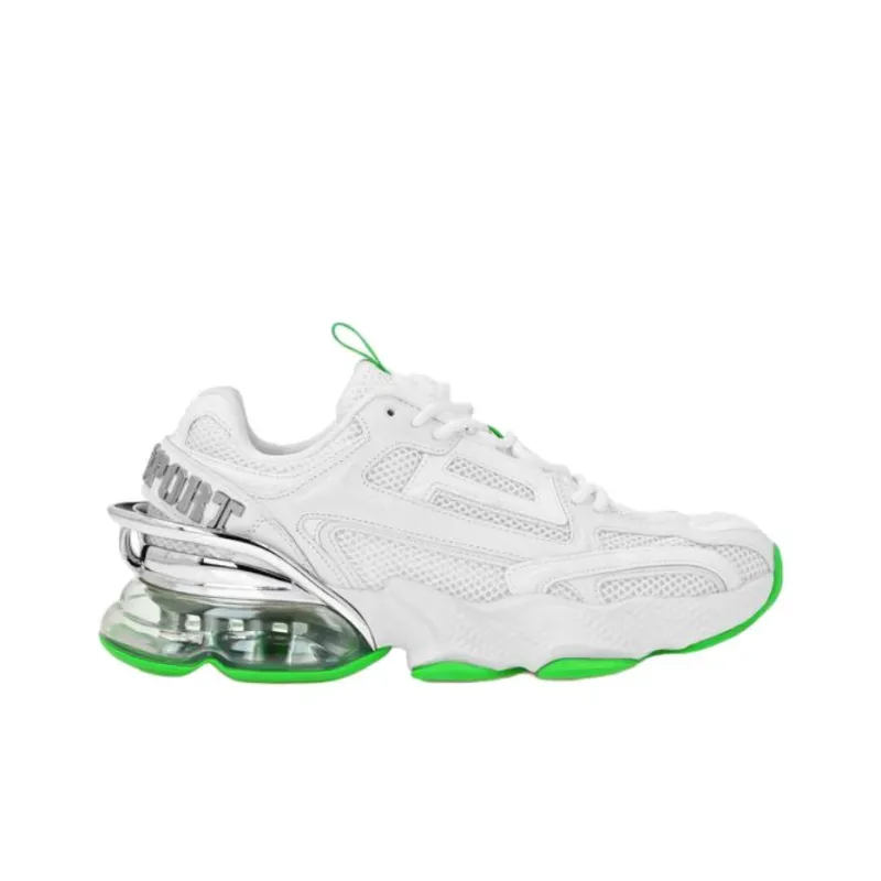 PLEIN SPORT Tiger Thunder Mi Cushioning Low Top Casual Shoes Unisex White-1