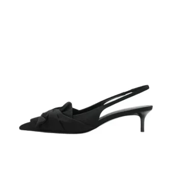 MANGO Slim Heel High Heels 5cm Women's Black